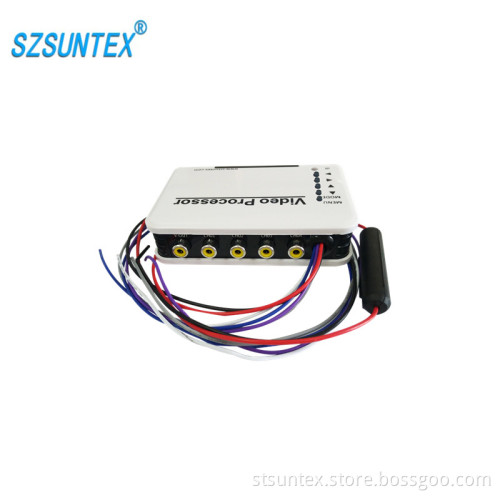 High resolution car rear view system products 4 channel car quad processor
